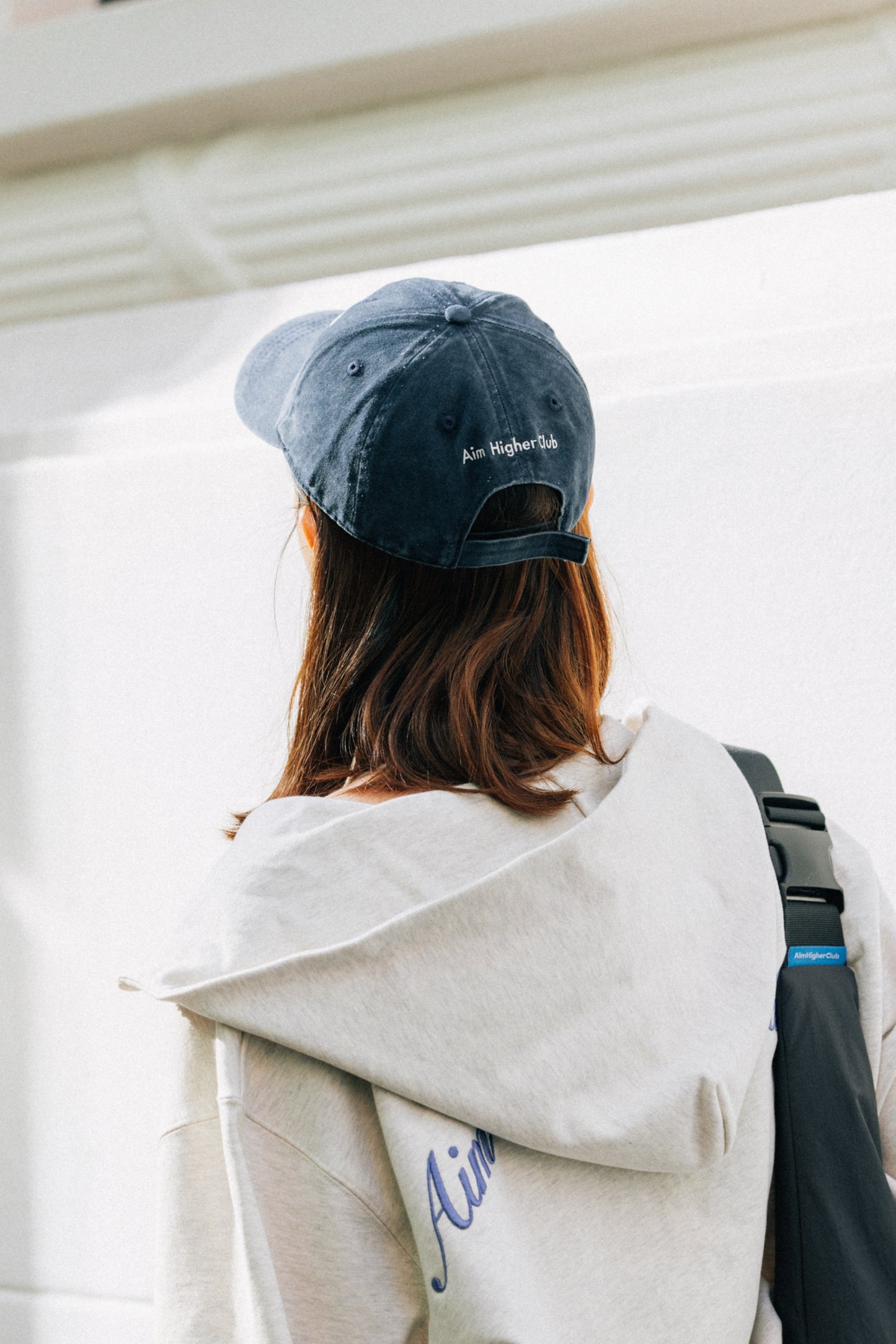Aim Higher Club Gradient Oval Logo Cap / Washed Navy