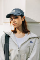 Aim Higher Club Unisex Gradient Oval Logo Cap / Washed Navy