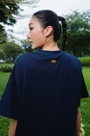 Aim Higher Club Unisex Sport Distressed Tee/ Navy