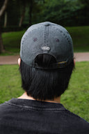 Aim Higher Club Unisex Light Washed Classic Script Cap/ Charcoal