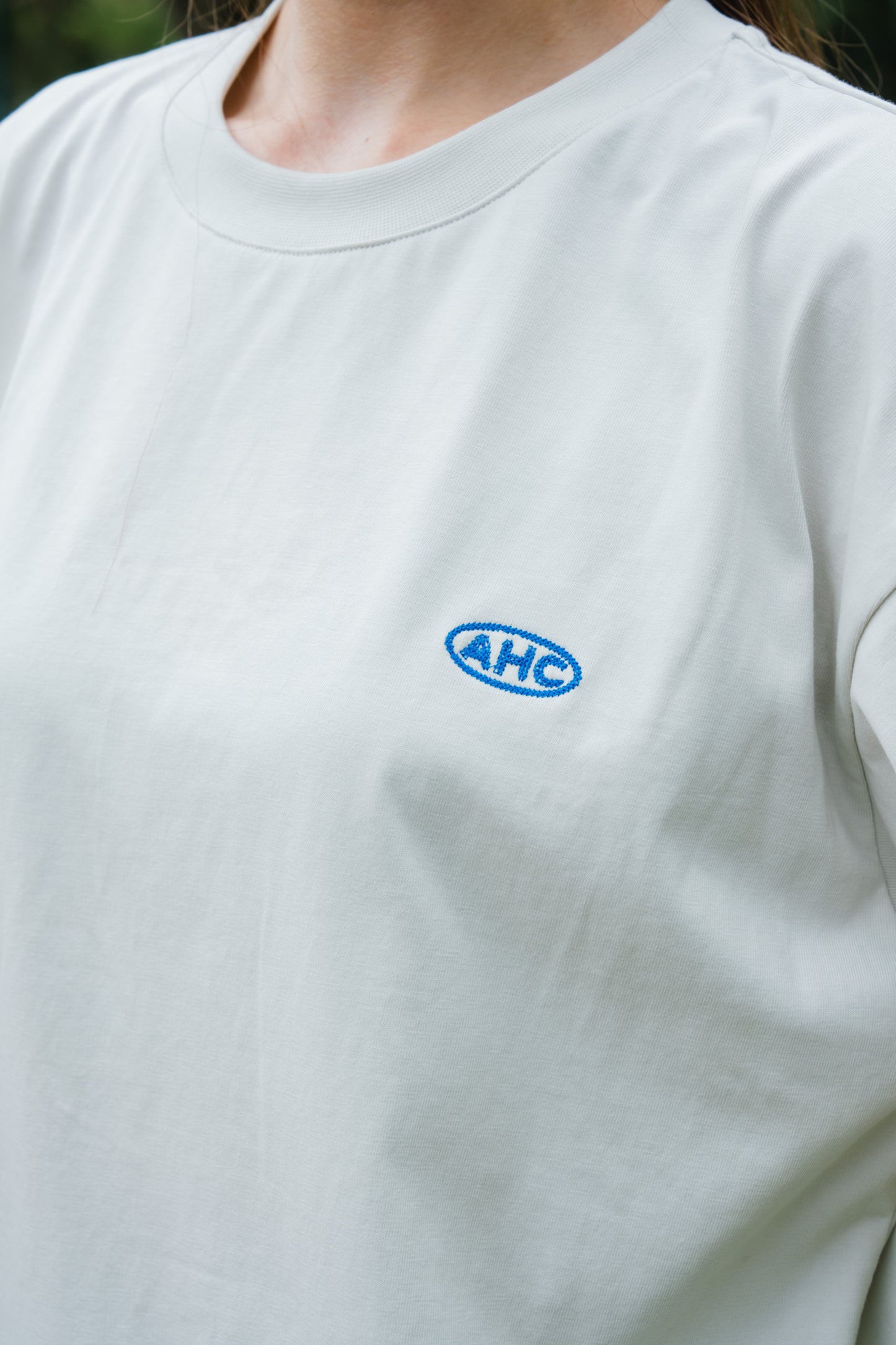 Aim Higher Club Embossed Unisex Logo Tee/ Cream