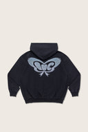 Aim Higher Club X Spellman Unisex Chrome Logo Hoodie/ Washed Moonlit Blue