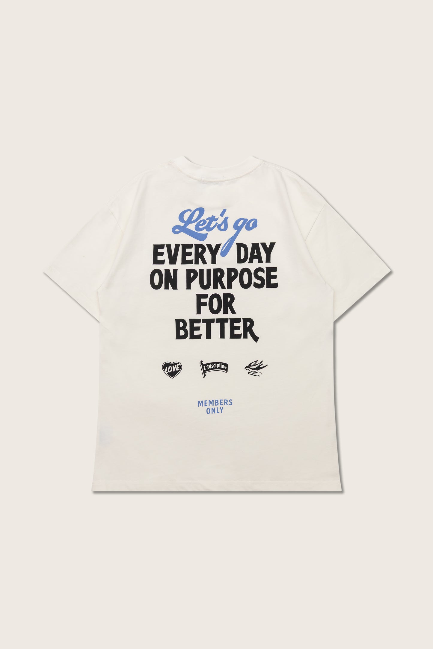 (Pre-order) Aim Higher Club Everyday on Purpose Unisex Graphic Tee/ Cream