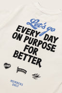 Aim Higher Club Unisex Everyday on Purpose Graphic Tee/ Cream