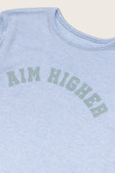 Aim Higher Club Core College Long Sleeve Top/ Heather Baby Blue