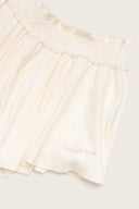 Aim Higher Club Core Flare Ruffle Shorts/ Off White
