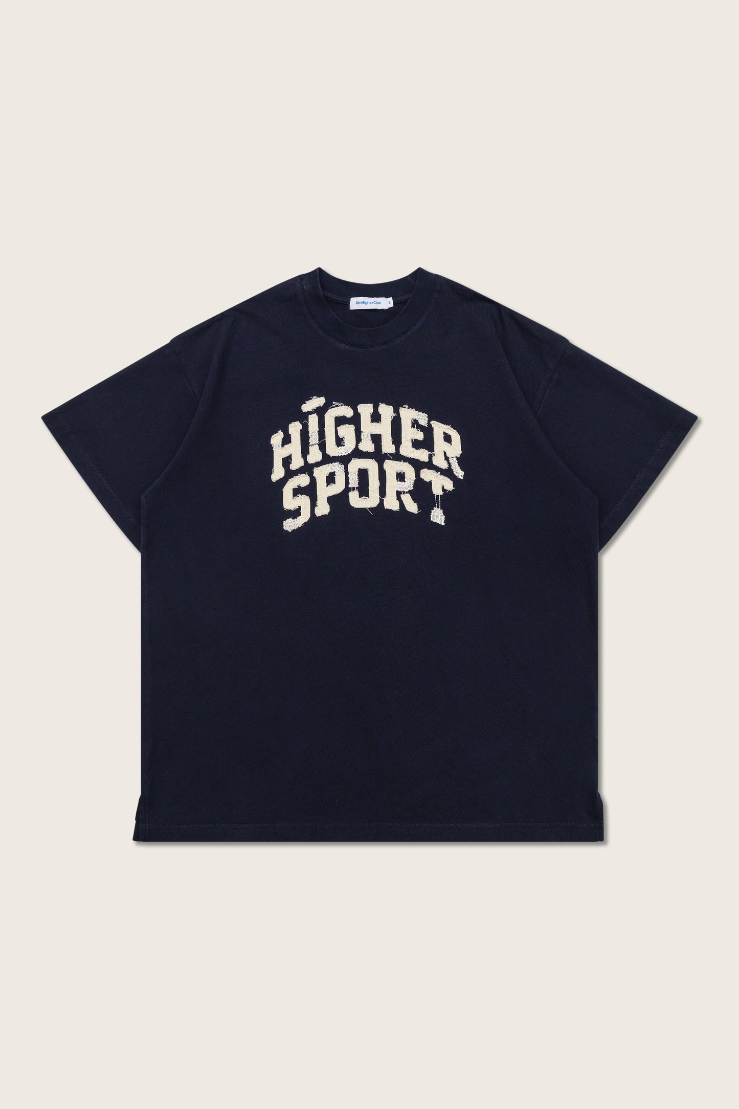 Aim Higher Club Sport Distressed Unisex Tee/ Navy