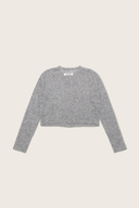 Aim Higher Club Faculty of Sports Knit Crewneck Cropped Cardigan/ Grey