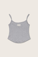 Aim Higher Club Core Layered Camisole/ Grey-Off White