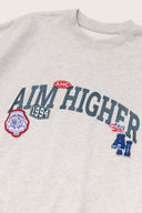 Aim Higher Club Unisex College Badge Crewneck sweatshirt/ Oat