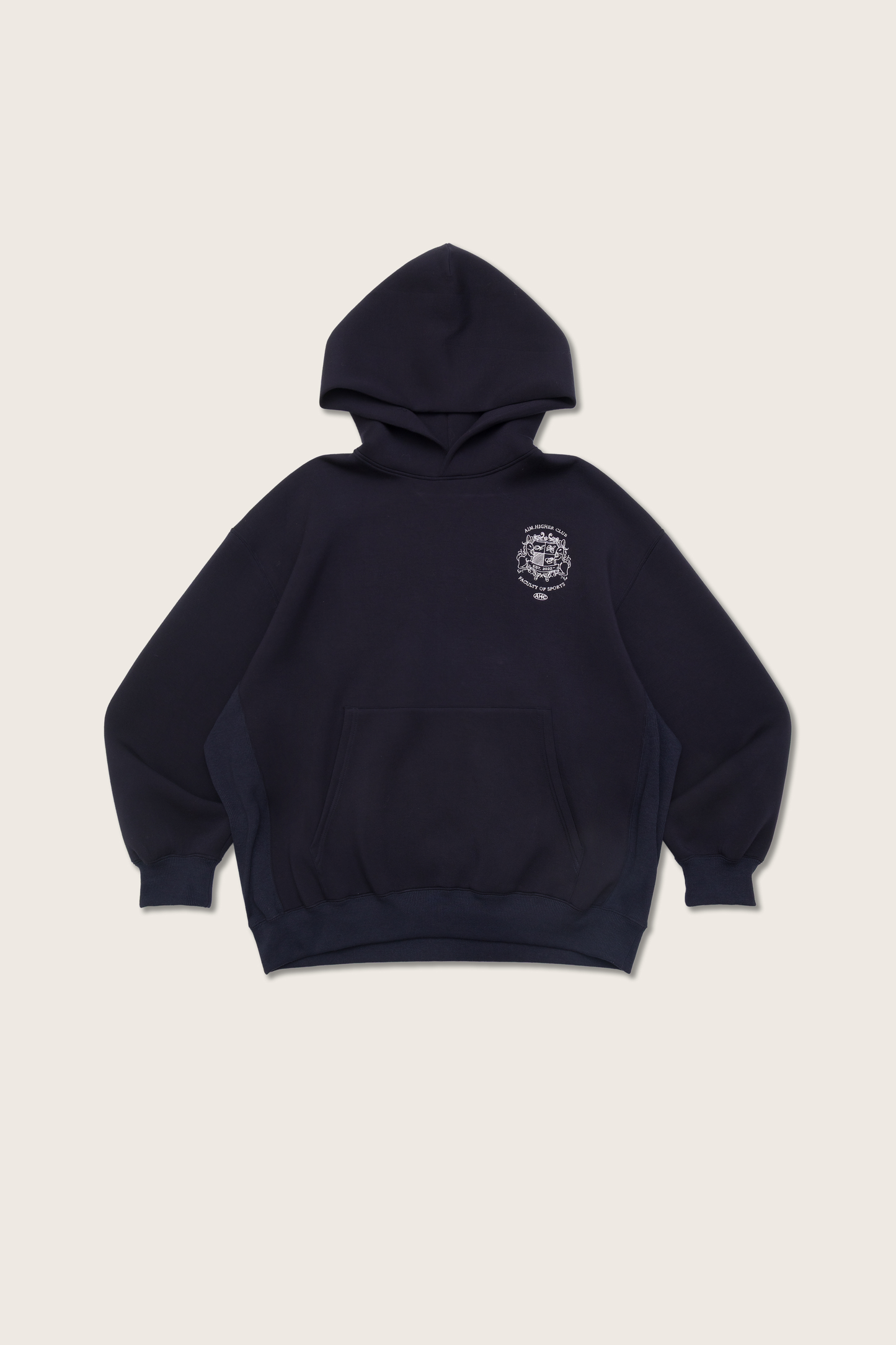Aim Higher Club Unisex Faculty of Sports Emblem Soft Hoodie/ Navy