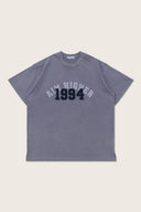 Aim Higher Club Unisex College Emblem Tee / Wash Light Charcoal