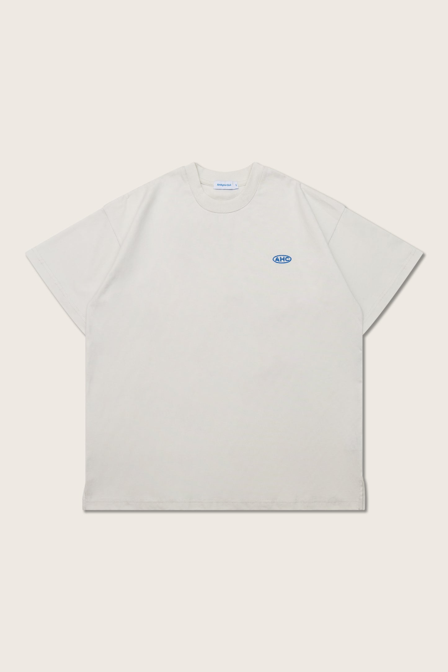 Aim Higher Club Embossed Unisex Logo Tee/ Cream