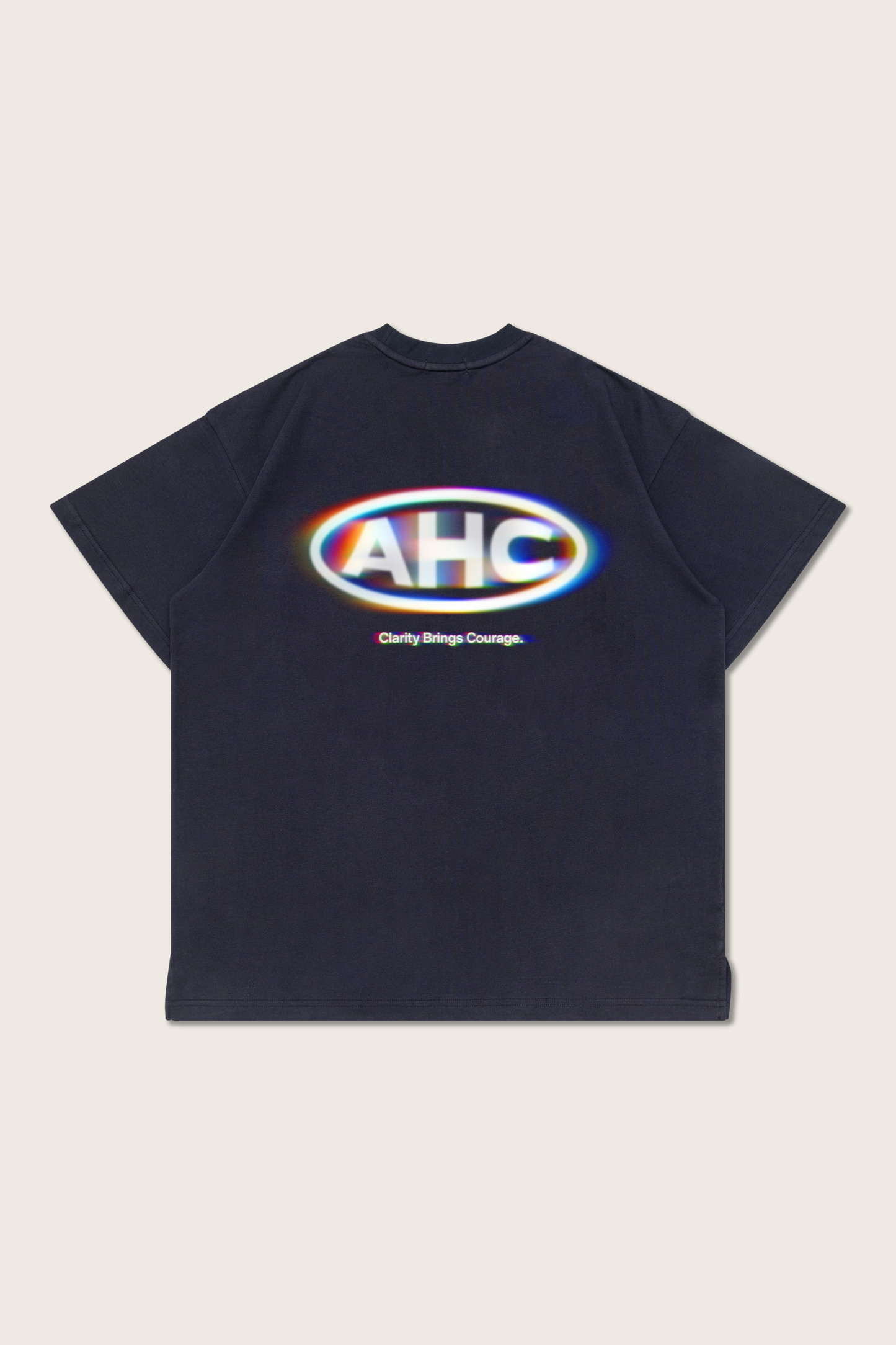 Aim Higher Club × Orbis Clarity Brings Courage Unisex Logo Tee/ Navy