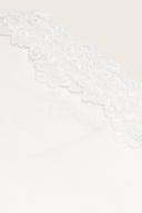 Aim Higher Club Core Asymmetric Lace Off-Shoulder Top/ White