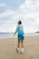 GROCERY X Aim Higher Club Sky Gradient Sweat Shorts For Her/ Blue