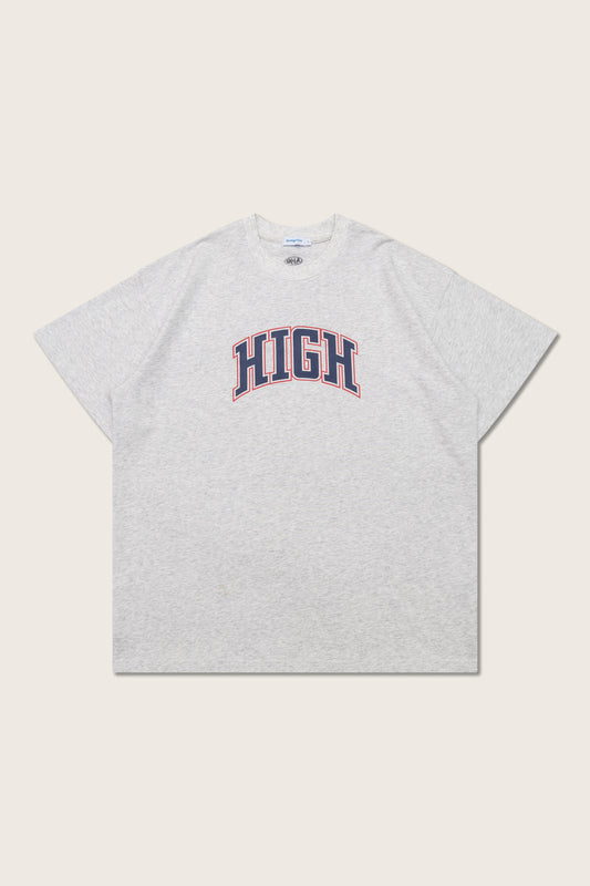 Aim Higher Club High College Unisex Logo Tee/ Flecking Grey