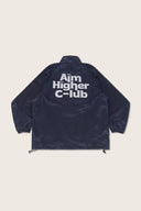 Aim Higher Club Unisex Blurry Logo Windbreaker/ Navy