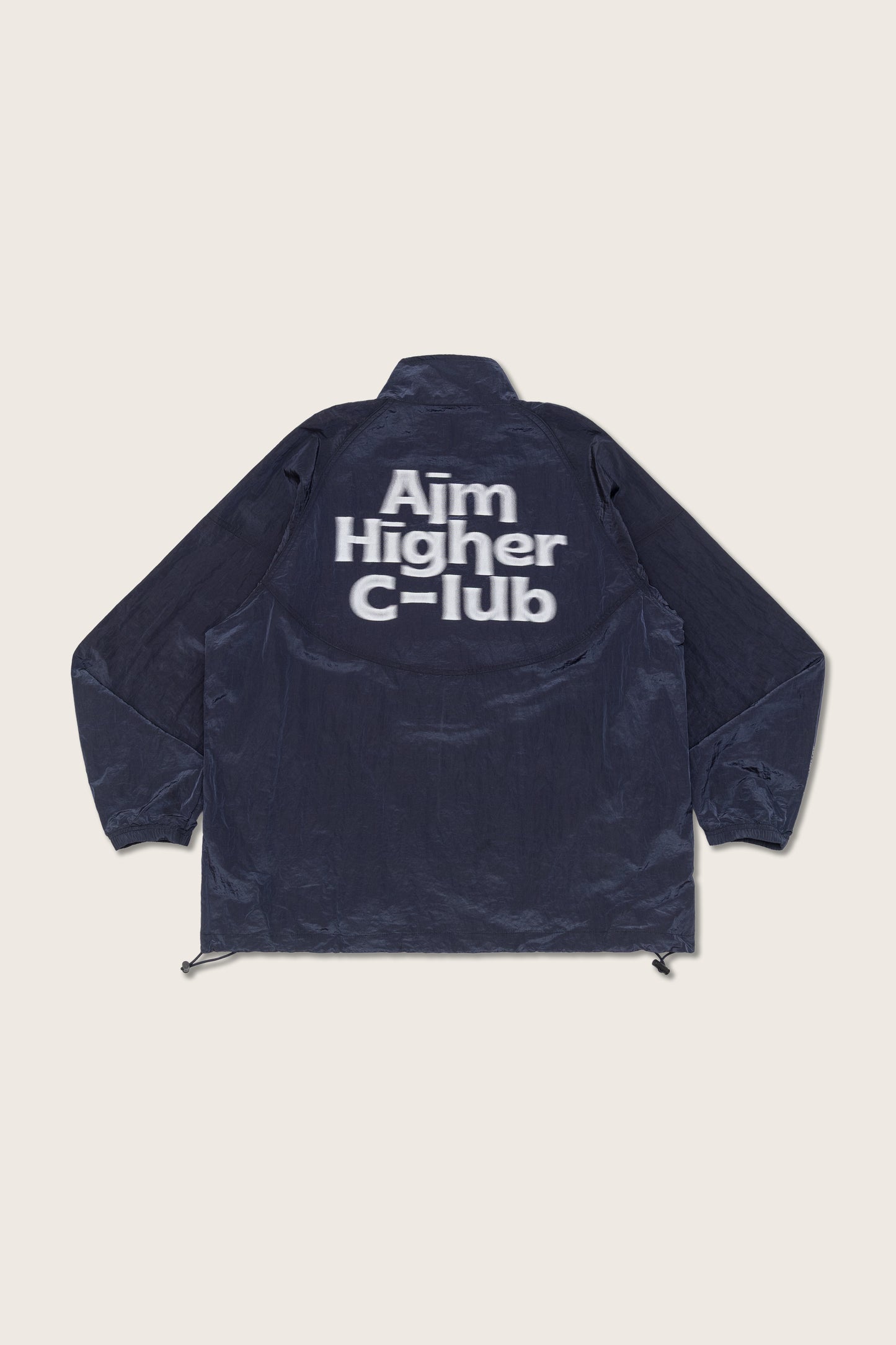 Aim Higher Club Blurry Logo Windbreaker/ Navy