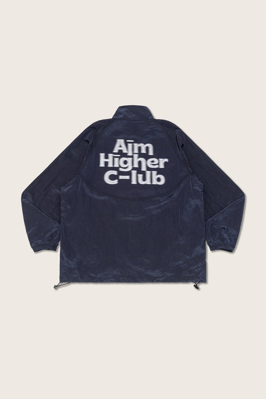 Aim Higher Club Blurry Logo Windbreaker/ Navy