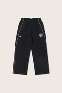 Aim Higher Club Unisex College Emblem Reflective Track Pants/ Black