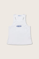 Aim Higher Club Core Oval Logo Tank Top/ White-Navy