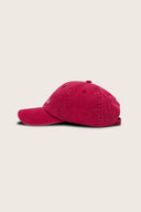 Aim Higher Club Unisex Light Washed Classic Script Cap/ Red