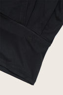 Aim Higher Club Core Cowl Neck Halter Top / Black