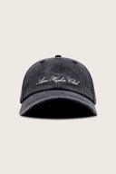 Aim Higher Club Unisex Light Washed Classic Script Cap/ Charcoal