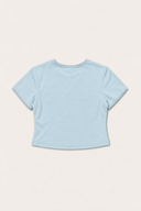 Aim Higher Club Core Lace-trim Women Tee/ Aqua