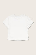 Aim Higher Club Core Lace-trim Women Tee/ Off White