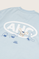 Aim Higher Club ♥ Cinnamoroll Kids Jumping on the Cloud Unisex Tee/ Washed Baby Blue