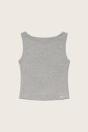 Aim Higher Club Essential Sleeveless Top / Flecking Grey