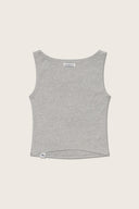 Aim Higher Club Essential Sleeveless Top / Flecking Grey
