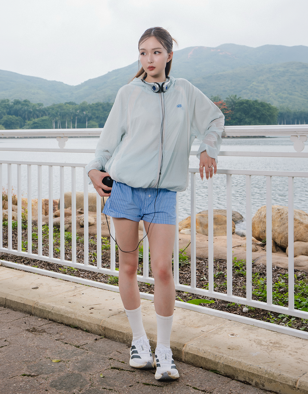 (Pre-order) Aim Higher Club Ultra-Lightweight Unisex Windbreaker/ Ice Blue