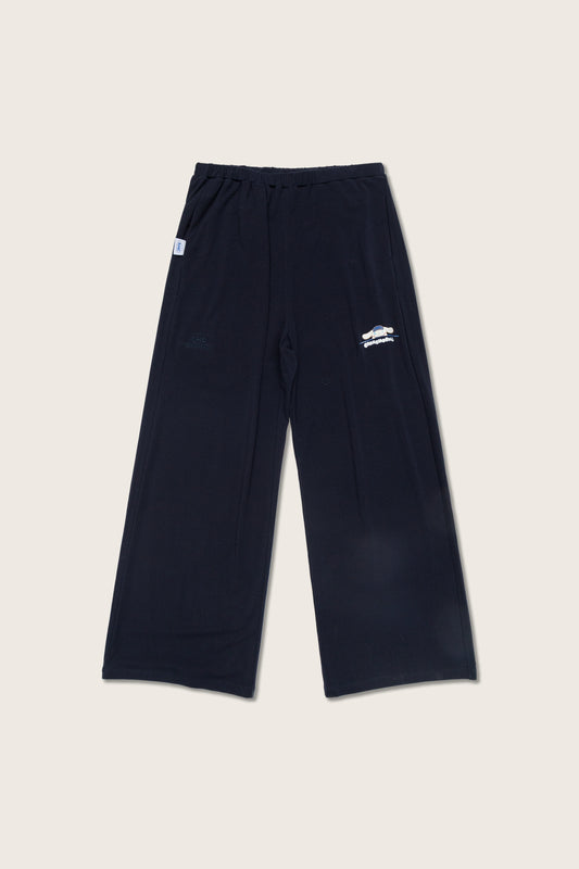 Aim Higher Club ♥ Cinnamoroll On The Bar Wide Comfy Pants/ Navy