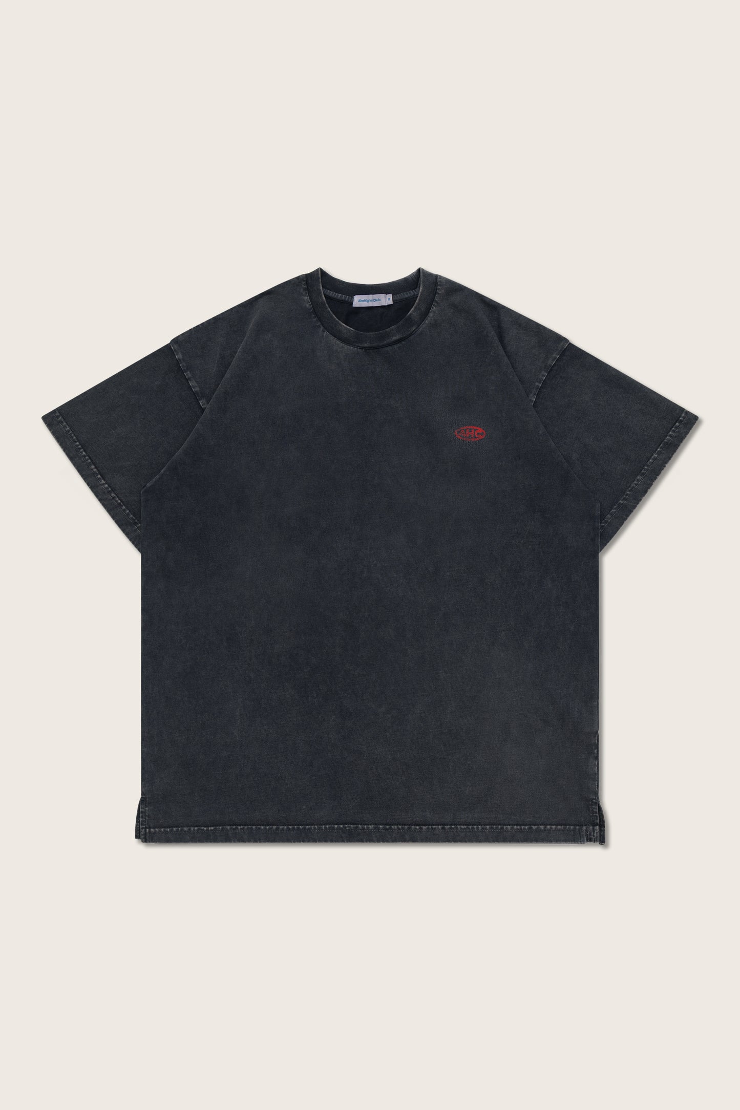 Aim Higher Club Unisex Logo Motion Tee/ Washed Charcoal