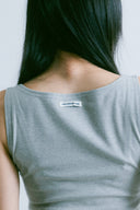 Aim Higher Club Essential Sleeveless Top / Flecking Grey