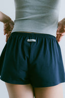 Aim Higher Club Essential Flare Mini Shorts/ Navy