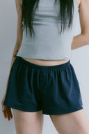 Aim Higher Club Essential Flare Mini Shorts/ Navy
