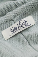 Aim Higher Club Full-Zip Hooded Cardigan/ Mint Grey