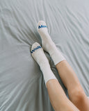 Aim Higher Club Walk More Socks Pack for HER/ White-Royal Blue