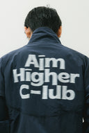 Aim Higher Club Unisex Blurry Logo Windbreaker/ Navy