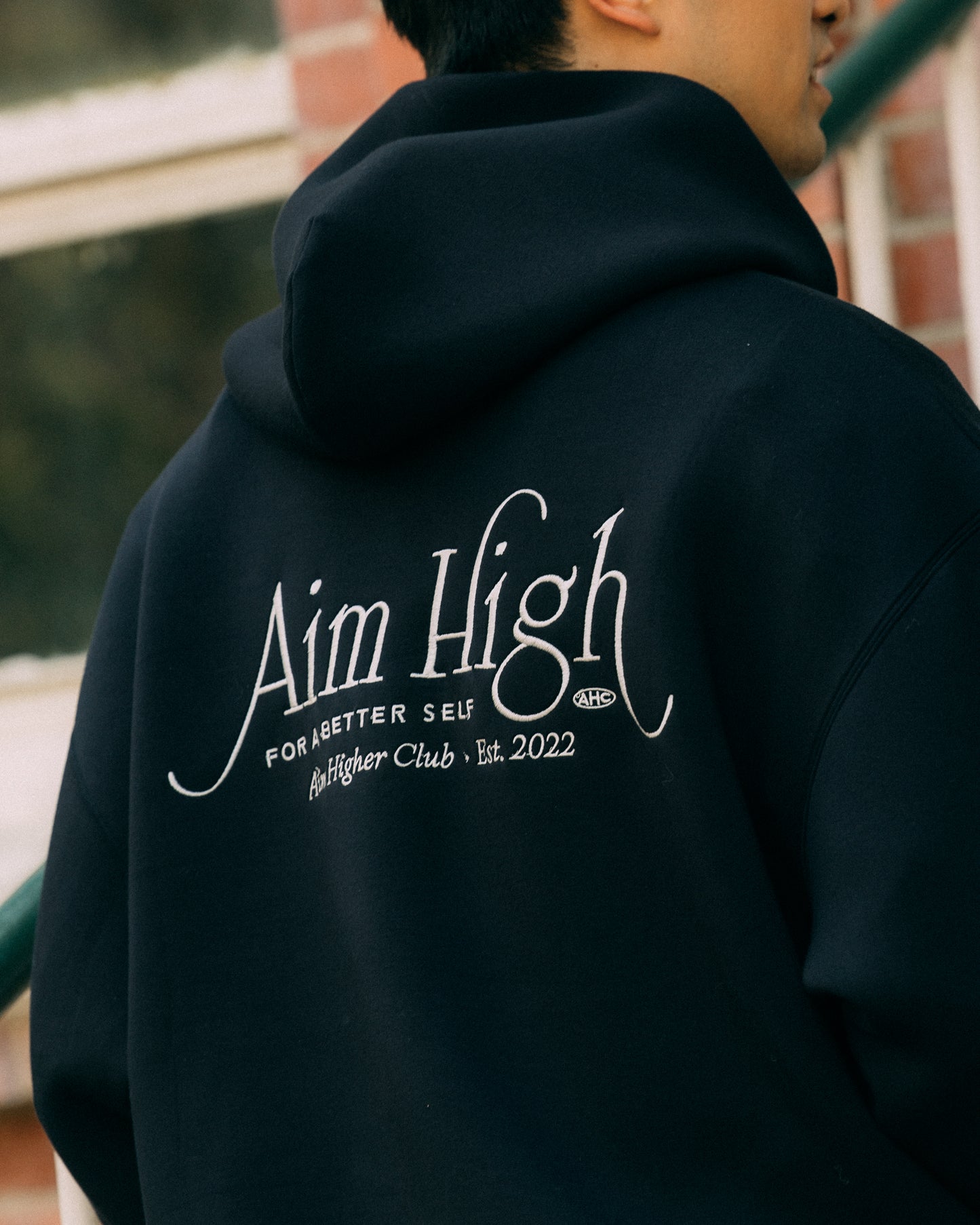 Aim Higher Club Unisex Faculty of Sports Emblem Soft Hoodie/ Navy