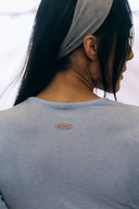 Aim Higher Club Core College Long Sleeve Top/ Heather Baby Blue