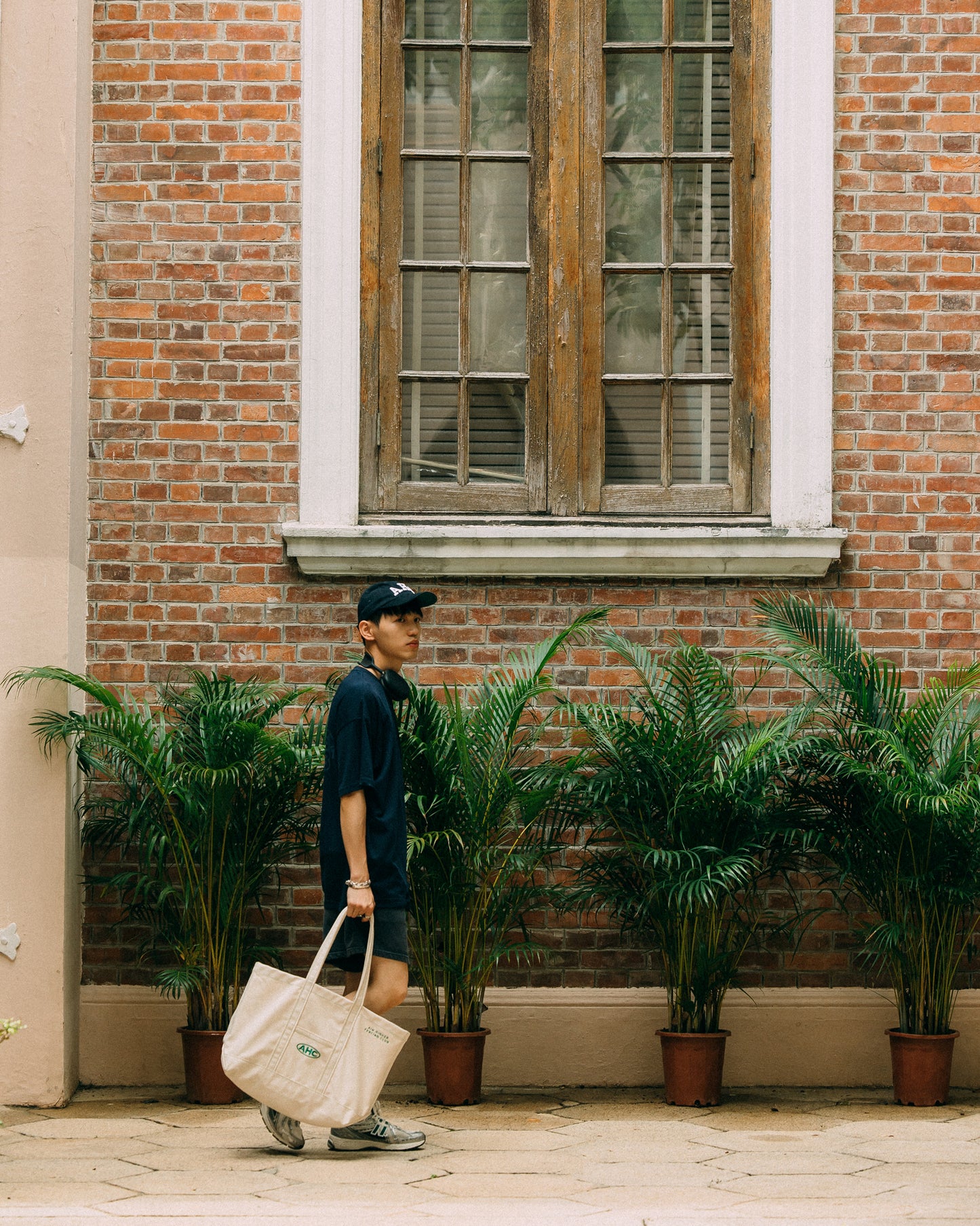 Aim Higher Club x Ryan Choi Classic Tote Bag/ Beige