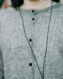 Aim Higher Club Faculty of Sports Knit Crewneck Cropped Cardigan/ Grey