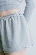 Aim Higher Club Essential Flare Mini Shorts/ Flecking Grey