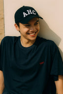 Aim Higher Club X Imaginary Mechanic Unisex Summer Club Logo Tee/ Navy