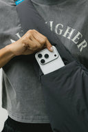 Aim Higher Club Unisex Lunar Puff Bag/ Dark Grey